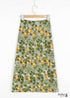 Boho Skirts in Madarin Garden Green For Women